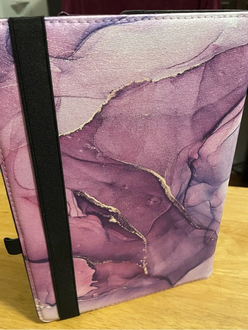 Purple Marble Swirl Tablet Case with Rotating Stand